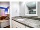 Granite countertop bathroom with shower in the background at 4739 Tierra Alta Ct, Lakeland, FL 33813