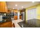 Well-equipped kitchen featuring stainless steel appliances and granite countertops at 4739 Tierra Alta Ct, Lakeland, FL 33813