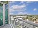 Balcony view of the neighborhood with city buildings, trees, and a beautiful skyline at 101 S Eola Dr # 813, Orlando, FL 32801