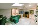 Upstairs bonus room with a vaulted ceiling and skylight at 1503 N Greenleaf Ct, Winter Springs, FL 32708