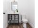 Chic bathroom with a decorative vanity and modern fixtures, offering a blend of style and functionality at 1897 West Pkwy, Deland, FL 32724