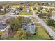 Aerial view of the property, highlighting its location in a quiet neighborhood at 2640 Oak Dr, Bartow, FL 33830