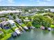 Waterfront homes featuring private docks and pools, situated on a picturesque lake at 607 Ellen Dr, Winter Park, FL 32789