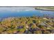 Spectacular lake view with mature trees, lush landscaping, and private docks for boating and fishing at 5261 Waterwood Dr, Bartow, FL 33830