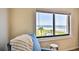 Relaxing view of the ocean and beach from an interior room seating area at 1404 N Atlantic Ave # 270, Daytona Beach, FL 32118