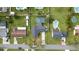 An aerial view of a home with a pool at 5029 Sheffield Rd, Lakeland, FL 33813