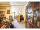 View of the Living Room with cabinets, decor, and access to the kitchen at 1140 Saddlewood Blvd, Lakeland, FL 33809