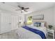 Well-lit bedroom featuring luxury vinyl floors and decorative accents at 1005 Hickory Rd, Ocala, FL 34472