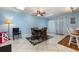 Bright dining room with skylights and tile flooring at 2500 21St Nw St # 88, Winter Haven, FL 33881