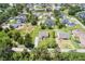 Expansive aerial view of a residential community with well-manicured lawns, mature trees, and variety of single-Gathering homes at 2569 Rogers Rd, Lakeland, FL 33812