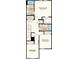 Second floor floorplan featuring a primary suite with a large closet, two additional bedrooms, and bathrooms at 165 River Front Way, Edgewater, FL 32141