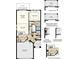 First floor plan featuring a living area, kitchen, dining room, primary suite, and garage at 5196 Goldfinch St, St Cloud, FL 34771