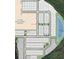 Aerial view of a well-planned community layout featuring green spaces, a pond, and organized street grids at 16198 Honey Harvest St, Winter Garden, FL 34787