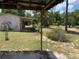 Spacious backyard with mature trees creating shade and privacy with shed at 24605 Ne 177Th Ter, Fort Mc Coy, FL 32134