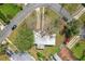 An aerial view of the house and yard, showing proximity to street at 1625 Crystal E Ct, Lakeland, FL 33801