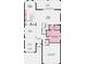 Detailed first floor plan highlighting the kitchen, dining, flex, garage, and living areas at 5224 Stone Ridge Pl, St Cloud, FL 34771