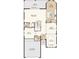 First floor plan showing layout with 2-car garage, study, great room, kitchen and dining room at 5224 Stone Ridge Pl, St Cloud, FL 34771