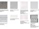 Selection of design materials including flooring, countertop, backsplash, cabinets, and bath & shower tile at 5224 Stone Ridge Pl, St Cloud, FL 34771