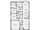Detailed floor plan showcasing the layout of bedrooms, bathrooms, kitchen, and living spaces at 1931 Rosewood Cir, Lakeland, FL 33810