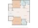 Simplified floor plan illustrating the flow between rooms, including bedrooms, living spaces at 8825 Latrec Ave # 6308, Orlando, FL 32819
