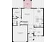 Detailed first floor plan including the kitchen, great room, dining, study, and 2-car garage at 5025 Bougainvillea Ct, Lake Hamilton, FL 33851