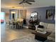 Open-concept living and dining area with modern decor at 858 Lafayette Ln, Lakeland, FL 33805