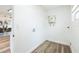 Practical laundry room, including the hookups for the washing machine at 1729 Elk Dr, Lakeland, FL 33801