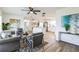 Bright living room flows into a modern kitchen with updated appliances at 1729 Elk Dr, Lakeland, FL 33801