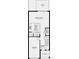 Functional first floor plan featuring a spacious kitchen, great room, and garage at 161 River Front Way, Edgewater, FL 32141