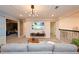 The finished basement has a charming brick wall and a media area at 2956 Penelope Loop, Kissimmee, FL 34746