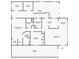 Detailed floor plan showcasing the layout of this home with multiple bedrooms, bathrooms, garage, and living spaces at 5006 Lodgewood Dr, Lakeland, FL 33810