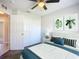 Bright bedroom with a closet and decor at 703 New York Ave, South Daytona, FL 32119