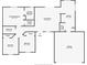 Detailed floorplan showcasing the layout of the home with dimensions for the bedrooms, bathrooms, living room, and kitchen at 703 New York Ave, South Daytona, FL 32119