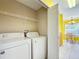 This laundry room contains a washer and dryer at 703 New York Ave, South Daytona, FL 32119