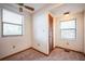 Neutral bedroom has windows and a closet at 9401 Cat Track Trl, Lake Wales, FL 33898