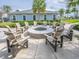 Inviting outdoor fire pit with comfortable seating, perfect for gatherings and relaxation at 7517 Laureate Blvd # 4303, Orlando, FL 32827