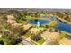 Aerial view showing this home close to a community pond at 11321 Ledgement Ln, Windermere, FL 34786