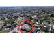 Aerial view of the property highlighting the backyard space and its location within the neighborhood at 1743 Wilshire Ct, Lakeland, FL 33813