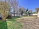Expansive backyard area with a white privacy fence and mature trees at 1743 Wilshire Ct, Lakeland, FL 33813