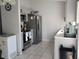 Functional kitchen featuring stainless steel appliances, white cabinets, and ample counter space for meal preparation at 661 Crane Dr, Kissimmee, FL 34759