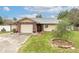 Charming single-story home featuring a brick facade, attached garage, and well-manicured lawn with mature landscaping at 12172 Se 96Th Ter, Belleview, FL 34420