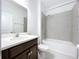 Bright bathroom featuring a shower and tub combo at 6244 Great Bear Dr, Lakeland, FL 33805