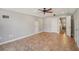 Spacious living room with tile flooring and ceiling fan at 6327 Ashley Dr, Lakeland, FL 33813