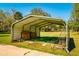 Open storage shed keeps equipment dry, with easy access for your machinery and other materials at 4942 Cr 300, Lake Panasoffkee, FL 33538