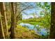 Tranquil pond reflecting the sky, framed by trees at 4942 Cr 300, Lake Panasoffkee, FL 33538