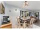 Open-concept dining area with a view into the living room at 520 S Orange Ave, Fort Meade, FL 33841