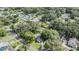 Aerial view of a neighborhood showcasing lush greenery, mature trees, and well-maintained homes at 407 W Oak Dr, Lakeland, FL 33803
