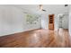 Inviting living room with natural light and beautiful wood-look flooring at 407 W Oak Dr, Lakeland, FL 33803