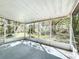 Relaxing screened porch with views of the serene and private backyard at 2920 Ewell Rd, Lakeland, FL 33811