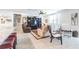 Cozy living room featuring a large sectional sofa and an entertainment center at 928 Cambridge Dr, Winter Haven, FL 33881
